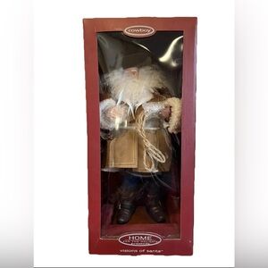 Vintage Santa Claus Cowboy Figure Doll‎ Visions Home Holidays Christmas New Y2K